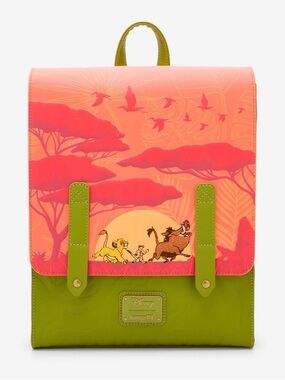 New Loungefly Disney The Lion King Simba, Timon, & Pumbaa Mini Backpack